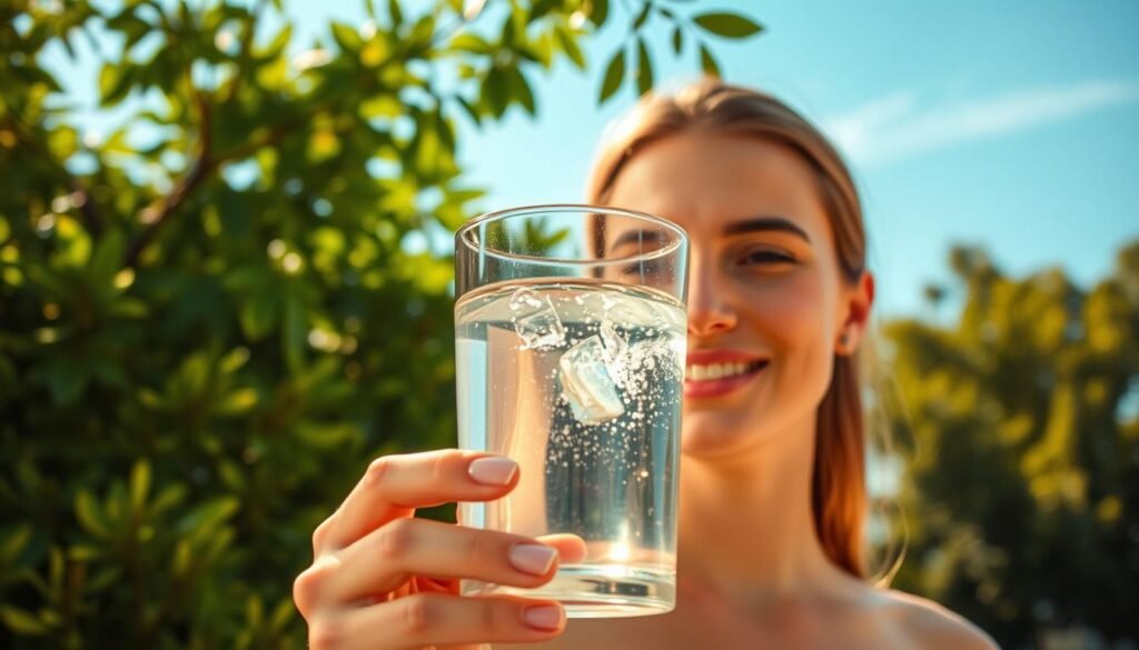 hidratação para saúde e juventude
